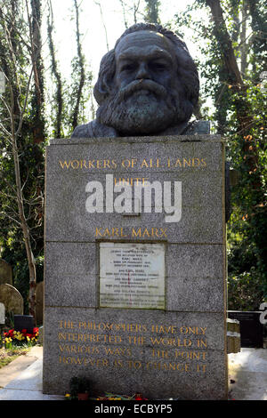 united kingdom north london highgate cemetery east Stock Photo