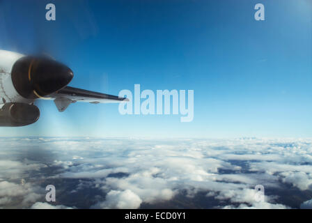 Spinning propellor on plane. Stock Photo