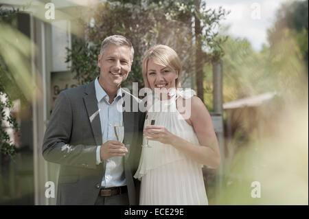 Man Woman couple married chic party attractive Stock Photo