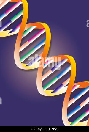 Dna Colour Code Illustration of genome data code Stock Photo - Alamy