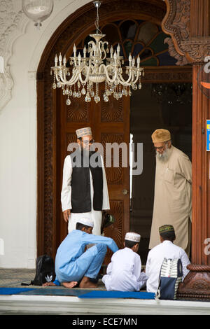 Mauritius, Port Louis, Jummah Mosque, Islamic education, children learning in madrassa Stock Photo