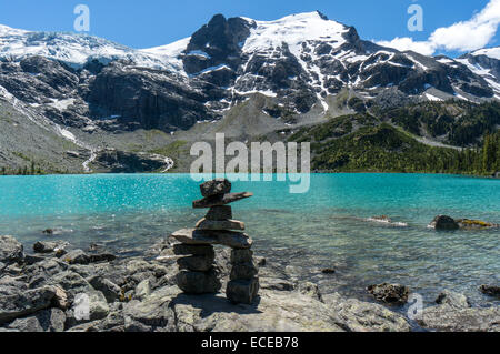 Canada, British Columbia, Inuksuk at Joffre Lakes Provincial Park Stock Photo