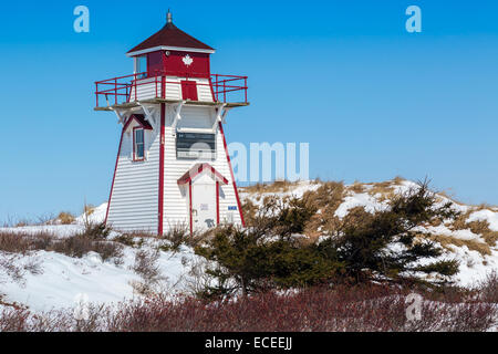 Covehead Harbour Lighthouse  located in Covehead, Prince Edward Island, Canada Stock Photo