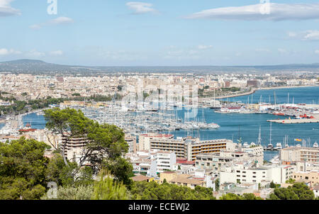 Panoramic view on Palma de Mallorca, Spain Stock Photo