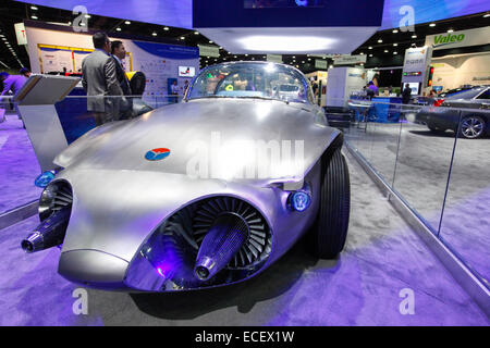 Detroit, Michigan - General Motors' 1956 Firebird II Concept Car on display at the Intelligent Transport Systems World Congress. Stock Photo