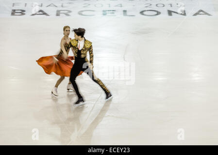 Barcelona, Spain. 12th Dec, 2014. KAITLYN WEAVER/ANDREW POJE (CAN) perform in the DANCE SENIOR - Short program during the ISU Grand Prix of Figure Skating Final in Barcelona Credit:  Matthias Oesterle/ZUMA Wire/ZUMAPRESS.com/Alamy Live News Stock Photo