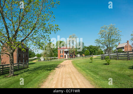 Virginia, Appomattox Court House National Historical Park, Appomattox County Courthouse, original built 1846 Stock Photo