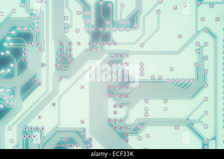 printed circuit - motherboard - technology abstract Stock Photo