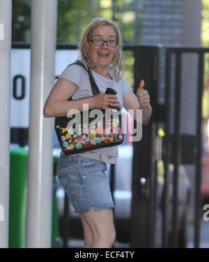 Sophie Thompson outside ITV Studios  Featuring: Sophie Thompson Where: London, United Kingdom When: 10 Jun 2014 Stock Photo