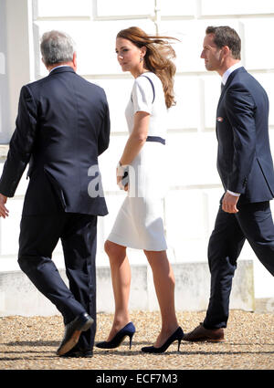 The Duchess of Cambridge attends an official visit at The National Maritime Museum  Featuring: The Duchess of Cambridge,Kate Middleton,Catherine Where: London, United Kingdom When: 10 Jun 2014 Stock Photo