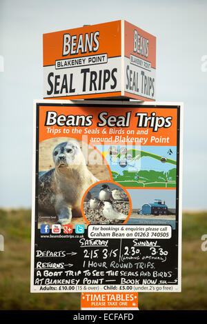 Seal trips to Blakeney Point on the North Norfolk coast, UK. Stock Photo