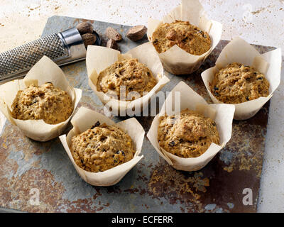 Vegan Yam muffins Stock Photo