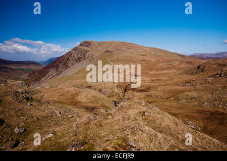 High Spy from Dalehead Tarn in the Lake District National Park Stock Photo