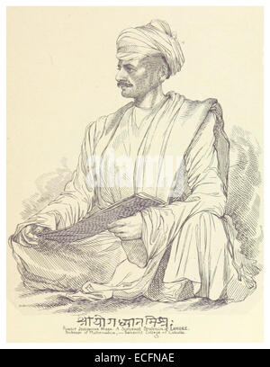 ORIENTAL HEADS p087 Pundit Jojedhiyan Missa. A Saruswut Brahmin of Lahore. Professor of Mathematics, Sanscrit College of Calcutta Stock Photo