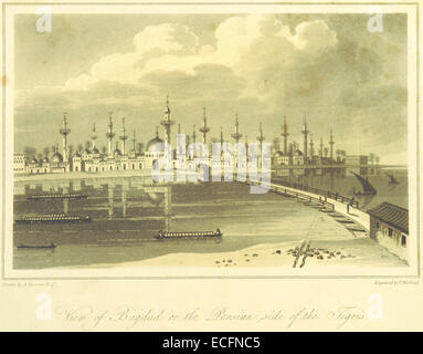 PARSONS(1808) p008 View of Bagdad on the Persian side of the Tigris Stock Photo