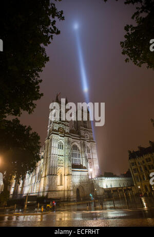 Spectra art installation at Victoria Tower Gardens. 4th August to 11th August 2014 Stock Photo