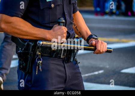 Los Angeles, USA. 13th December, 2014. Protesters stage a Die-In and march to protest police shooting around the United States. Credit:  Chester Brown/Alamy Live News Stock Photo