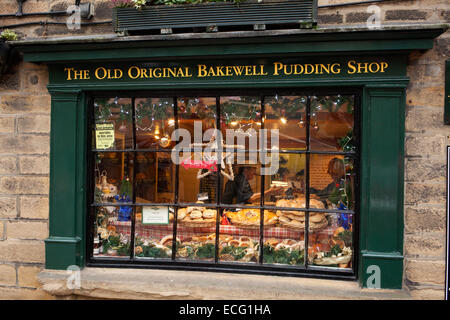 The Old Original Bakewell Pudding Shop in Bakewell, Derbyshire, England, U.K. Stock Photo