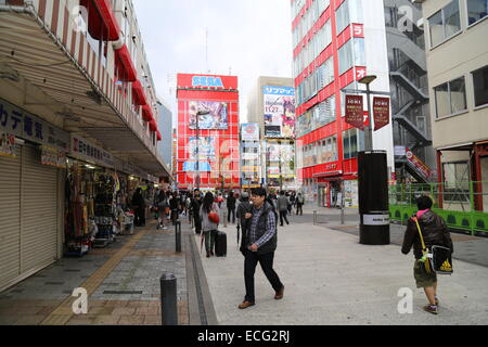 This image was captured in Akihabara, Japan in November 2014. Stock Photo