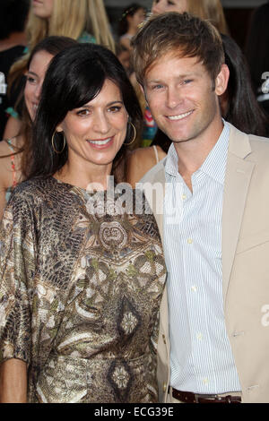 Premiere of  Metro-Goldwyn-Mayer Pictures and Columbia Pictures’ “22 JUMP STREET”  Featuring: Perrey Reeves,Johann Urb Where: WESTWOOD, California, United States When: 10 Jun 2014 Stock Photo