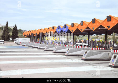 Spanish Highway Photographed in Catalonia, Spain Stock Photo