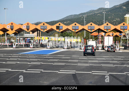 Spanish Highway Photographed in Catalonia, Spain Stock Photo