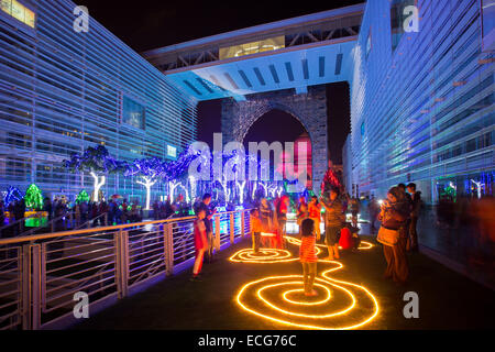 December, 12, 2014 - Putrajaya, Federal Territory, Malaysia. Festival Light and Motion Putrajaya 2014. Stock Photo