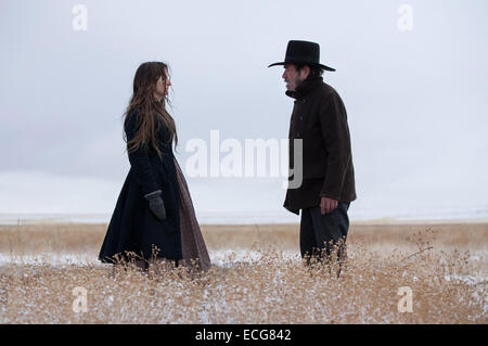 The Homesman is a 2014 American period drama film set in the 1850s midwest produced and directed by Tommy Lee Jones and co-written with Kieran Fitzgerald and Wesley Oliver, based on the 1988 novel of same name by Glendon Swarthout. The film stars Jones and Hilary Swank and also features an ensemble cast that includes Meryl Streep, Hailee Steinfeld, John Lithgow, and James Spader. Stock Photo