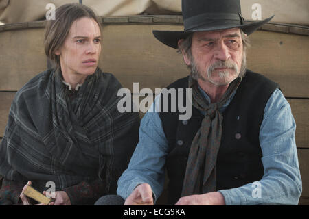 The Homesman is a 2014 American period drama film set in the 1850s midwest produced and directed by Tommy Lee Jones and co-written with Kieran Fitzgerald and Wesley Oliver, based on the 1988 novel of same name by Glendon Swarthout. The film stars Jones and Hilary Swank and also features an ensemble cast that includes Meryl Streep, Hailee Steinfeld, John Lithgow, and James Spader. Stock Photo