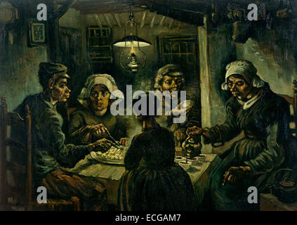 The Potato Eaters, 1885 Vincent Van Gogh Stock Photo