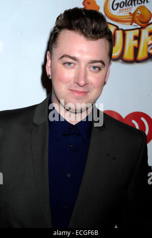 Sam Smith attends Z100's Jingle Ball at Madison Square Garden on December 12, 2014 in New York City Stock Photo