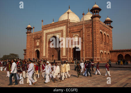 Taj Mahal Mosque, Agra, Uttar Pradesh, India Stock Photo