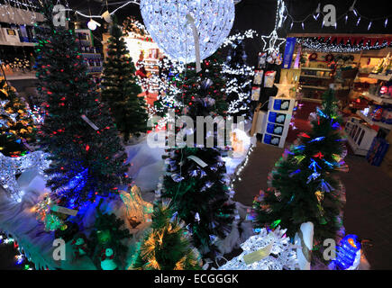  Christmas  decorations  on sale  in Asda  Stock Photo 