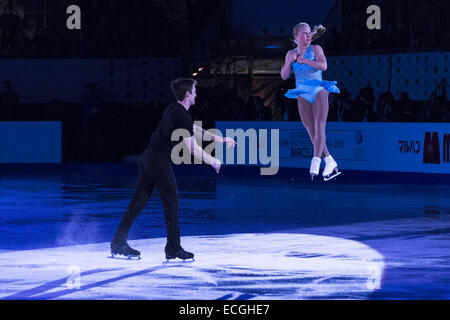 Barcelona, Catalonia, Spain. 14th Dec, 2014. JULIANNE SEGUIN/CHARLIE BILODEAU (CAN), winners of the Junior Pairs competition, perform in the non-competitive Exhibition Gala closing the ISU Grand Prix of Figure Skating Final 2014 in Barcelona © Matthias Oesterle/ZUMA Wire/ZUMAPRESS.com/Alamy Live News Stock Photo