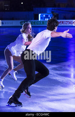 Barcelona, Catalonia, Spain. 14th Dec, 2014. Ice Dance winners KAITLYN WEAVER/ANDREW POJE (CAN) perform in the non-competitive Exhibition Gala closing the ISU Grand Prix of Figure Skating Final 2014 in Barcelona © Matthias Oesterle/ZUMA Wire/ZUMAPRESS.com/Alamy Live News Stock Photo