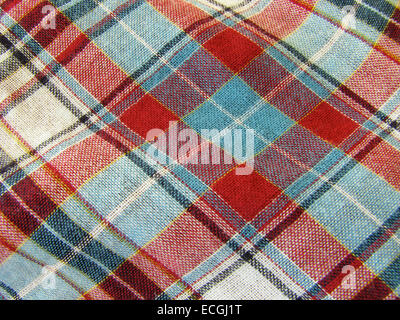 Plaid Fabric Stock Photo