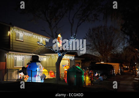 X-mas and year end celebrations, San Jose CA Stock Photo