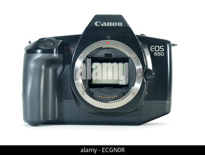 Canon EOS 650 SLR film camera, first generation of the auto focus range Stock Photo