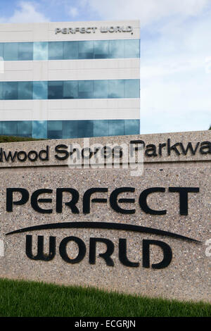 An office building occupied by MMO game maker Perfect World. Stock Photo