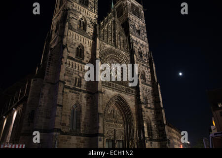 St. Sebaldus Church Nuremberg night Stock Photo