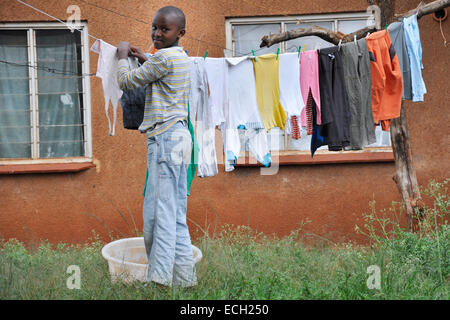 Kenya, Nairobi, Kamiti village, child Stock Photo