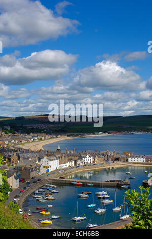 Fishing port harbour, Stonehaven, Aberdeenshire, Scotland, United Kingdom, Europe Stock Photo