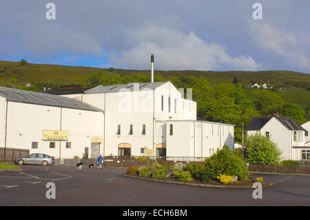Talisker distillery, single malt whisky, Skye Island, Highlands region, Scotland, United Kingdom, Europe Stock Photo