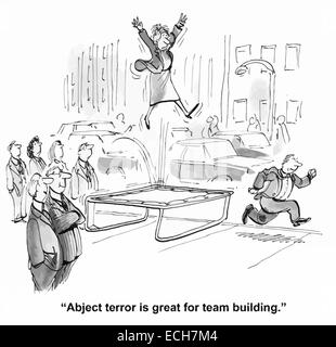 'Abject terror is great for team building.' Stock Vector