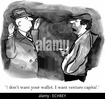 'I don't want your wallet, I want venture capital.' Stock Vector