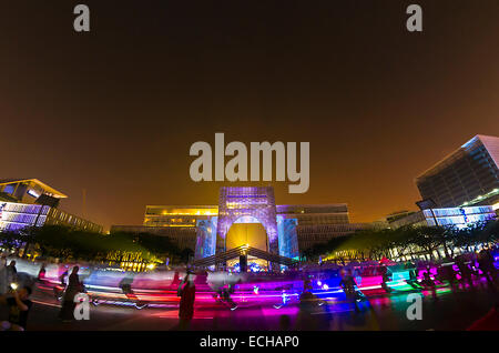 Putrajaya Light and Motion 2014 Stock Photo