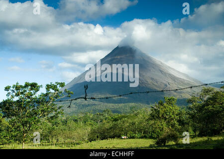View of the Arenal volcano in Costa Rica Stock Photo