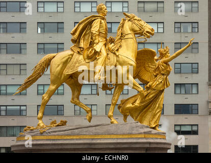 William Tecumseh Sherman statue New York City Stock Photo