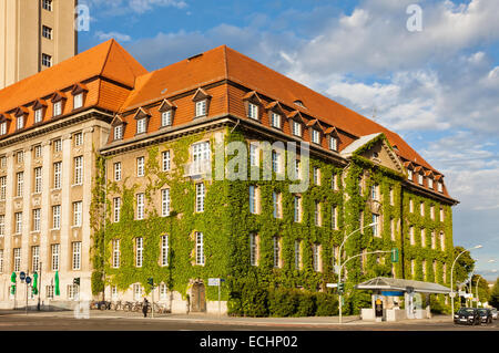 Building of Berlin-Spandau Town Hall (Rathaus Spandau), Germany Stock Photo