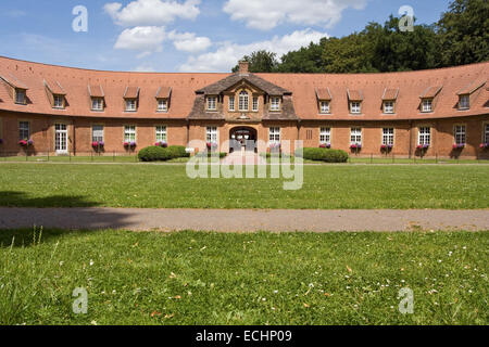 Europa,Deutschland, Niedersachsen, Soegel, Jagdschloss Clemenswerth, Marstall Stock Photo